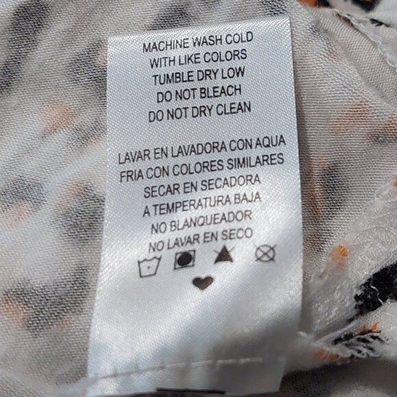 Finn & Grace Animal Print 3/4 Sleeve Blouse Women's Size S - Picture 12 of 12